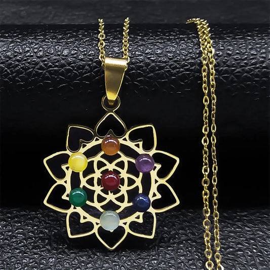 Sacred Geometry Chakra Necklace